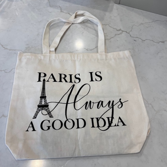 Paris Is Always a Good Idea Canvas Tote - Picture 2 of 3